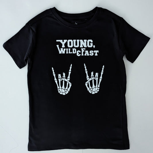 YOUNG WILD & FAST - BLACK (KIDS SIZE)